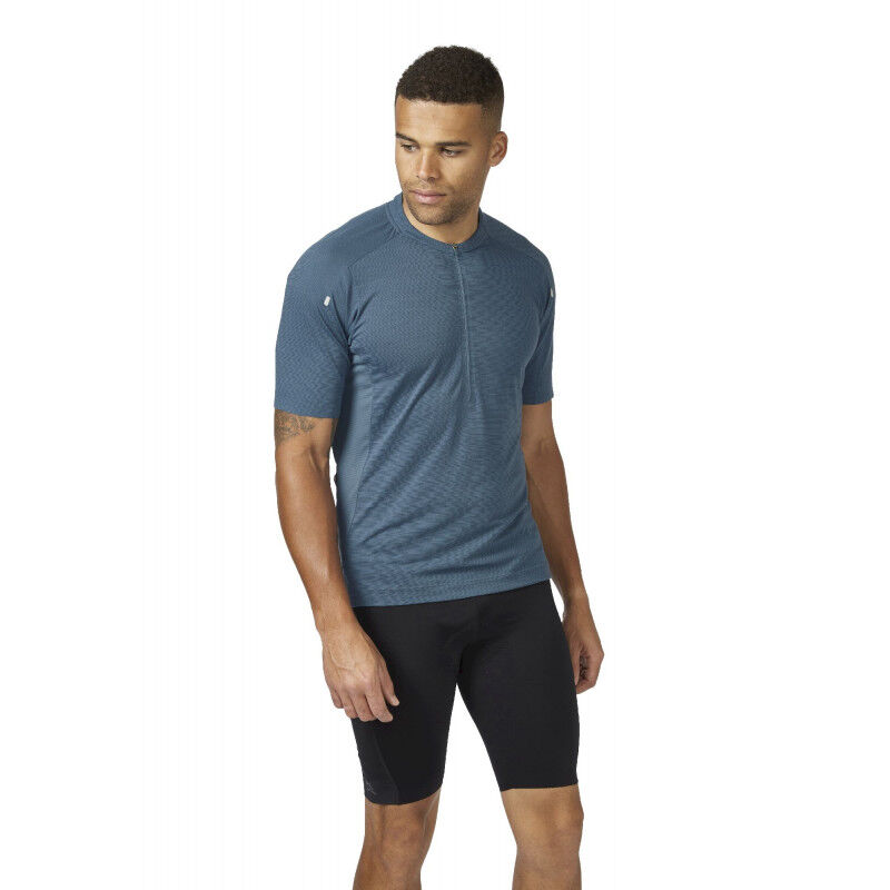 Rab Cindercrino Zip Tee - Cykeltrikå - Herr | Hardloop