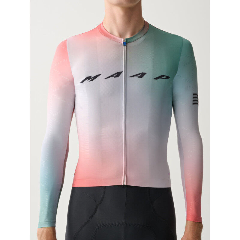 Maap Blurred Out LS Pro Hex Jersey - Long sleeve cycling jersey