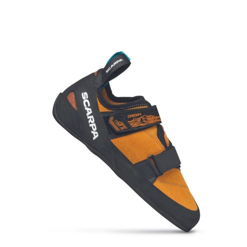 Chaussure D'escalade Scarpa Helix Homme - Semelle XS Edge 3.5 Mm, Cuir Suédé, Laçage