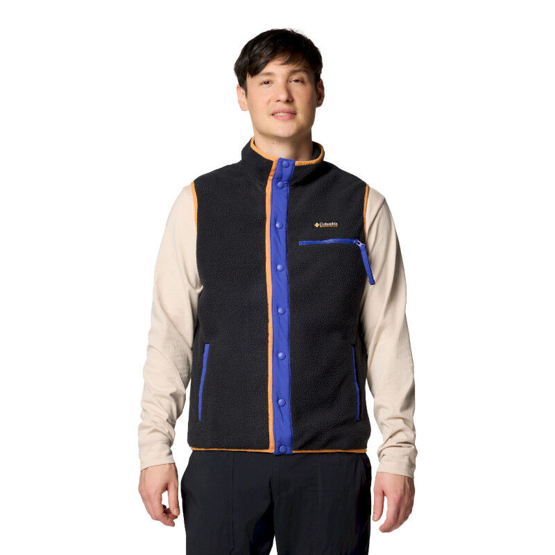 Columbia Pullover In Pile Da Uomo – Maglia A Mezza Zip Calda Per Trekking E Outdoor, Blu Navy Taglia L