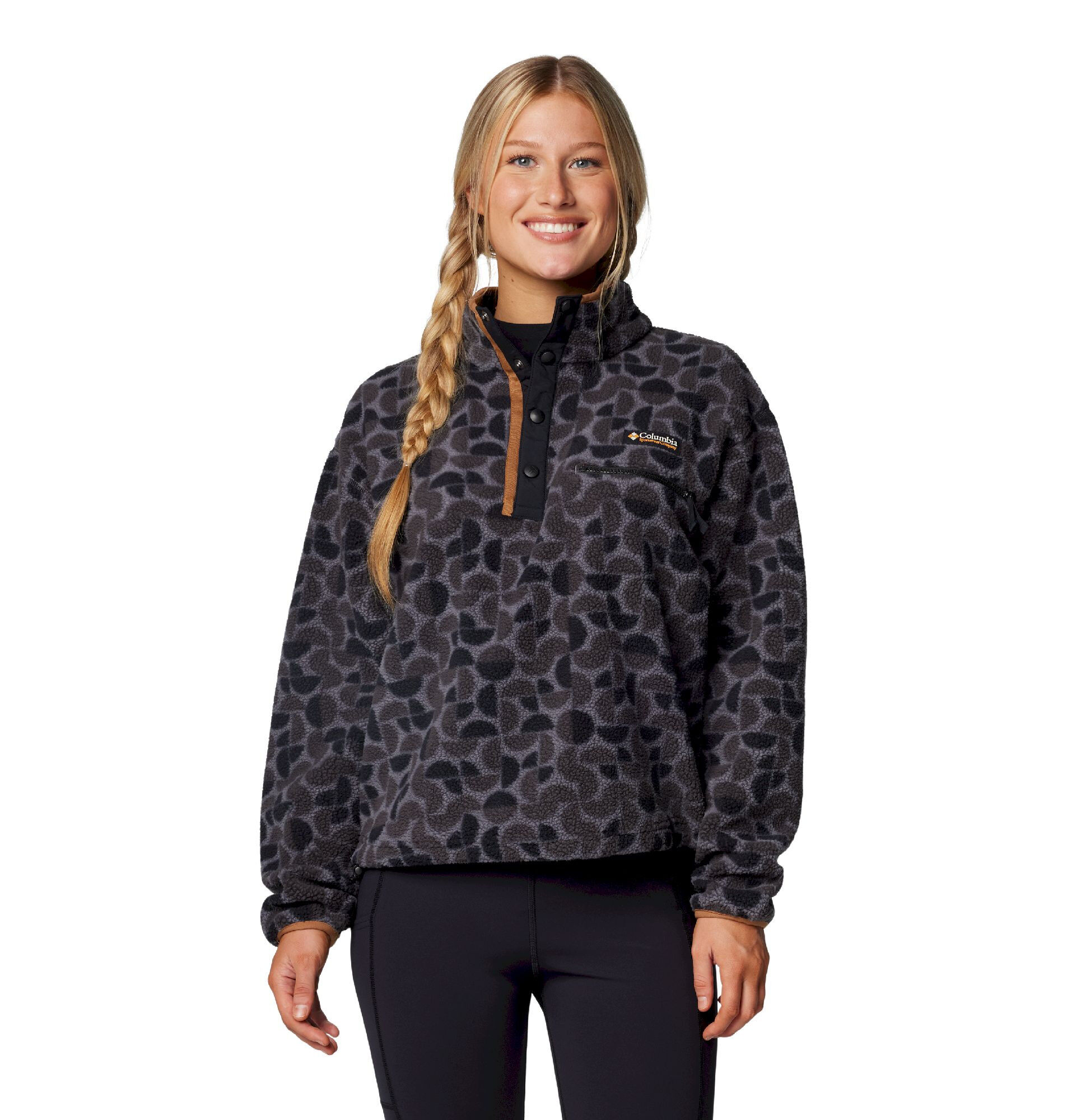 Columbia Helvetia II Printed Cropped Half Snap - Fleecejacke - Damen | Hardloop