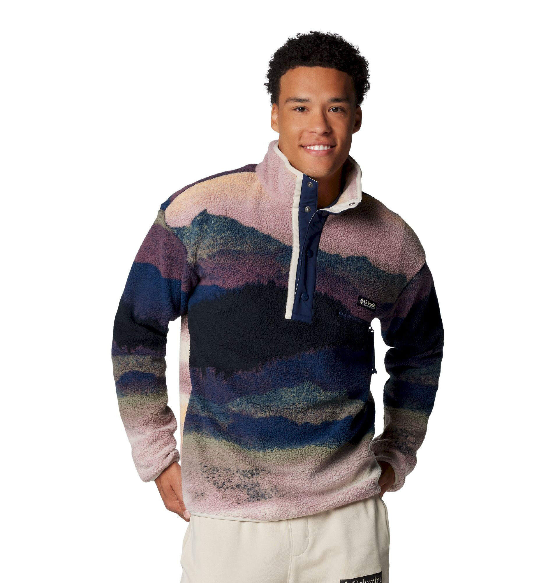 Columbia Helvetia II Printed Half Snap Fleece - Fleecejakke - Herrer | Hardloop