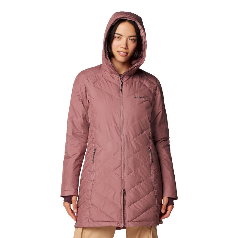 Heavenly Long Hooded Jacket - Casaco penas mulher