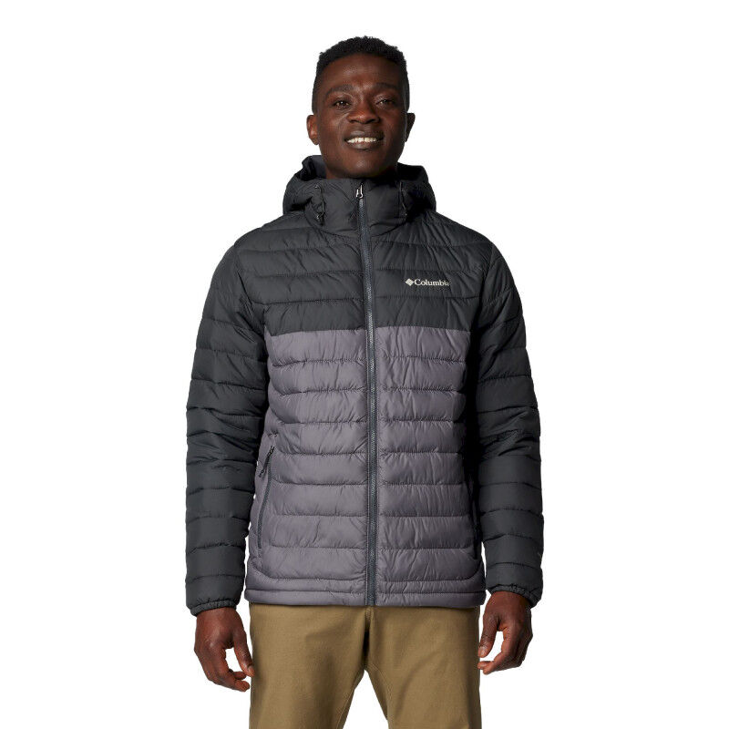 Columbia Powder Lite II Hooded Jacket - Doudoune homme City Grey / Shark S