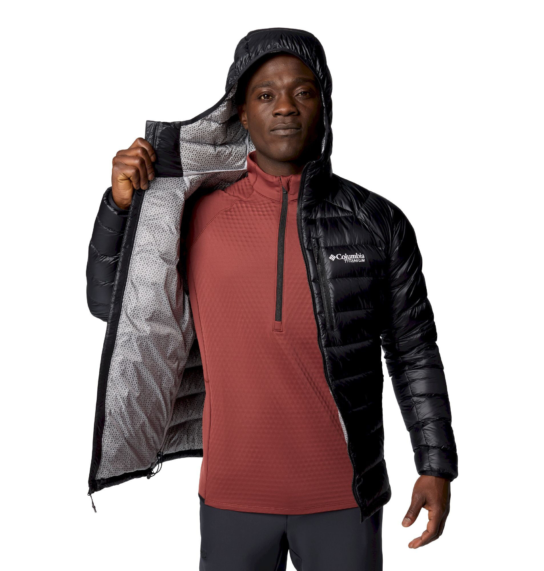 Columbia Arctic Crest Down Hooded Jacket Dunjakke Herrer