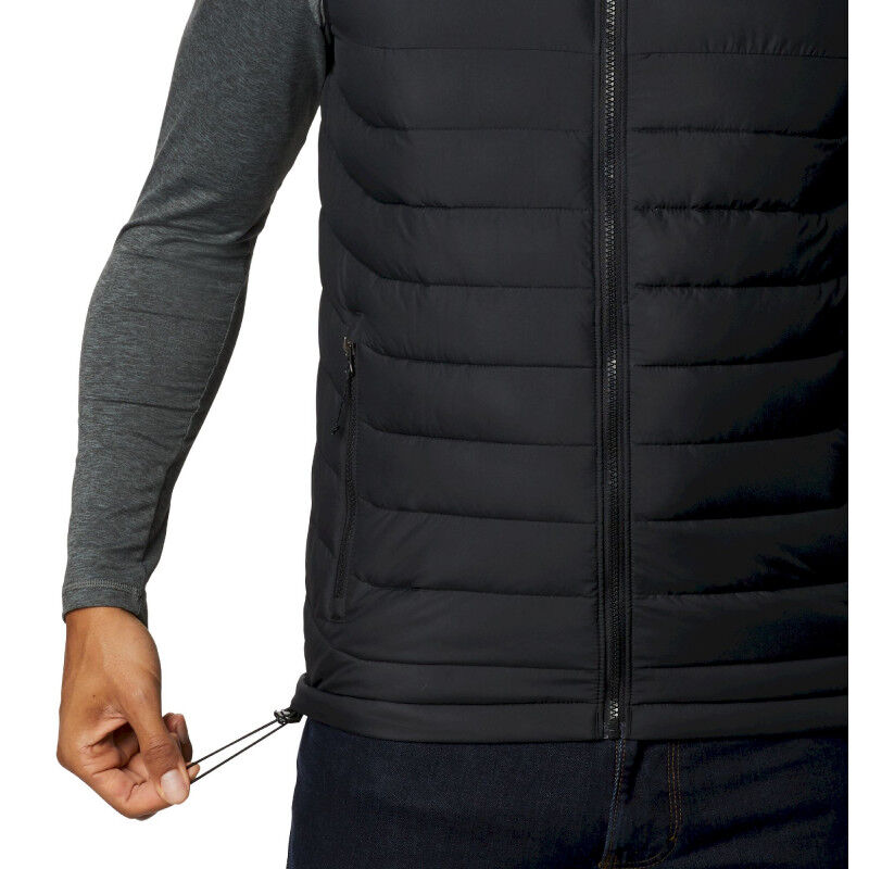 Columbia Powder Lite Vest – Doudoune Sans Manches Homme Omni-Heat Réfléchissante – Ancient Fossil/Black – Taille L
