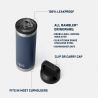 Yeti Rambler 18 oz Bottle Chug - Isolerad vattenflaska | Hardloop