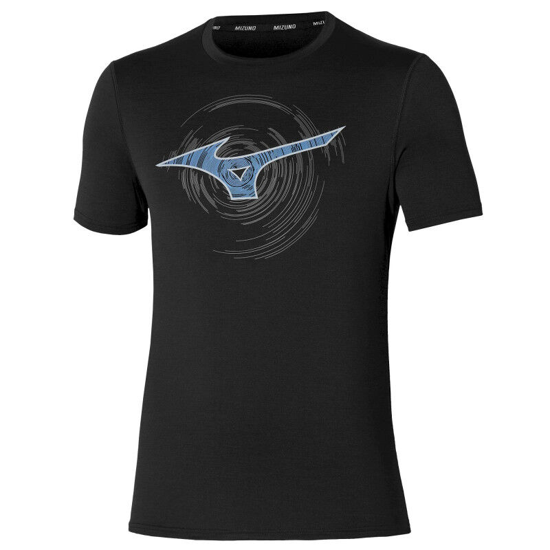 Mens Tshirt Maglietta Mizuno Uomo Men Core SS Tee Nero Maglietta