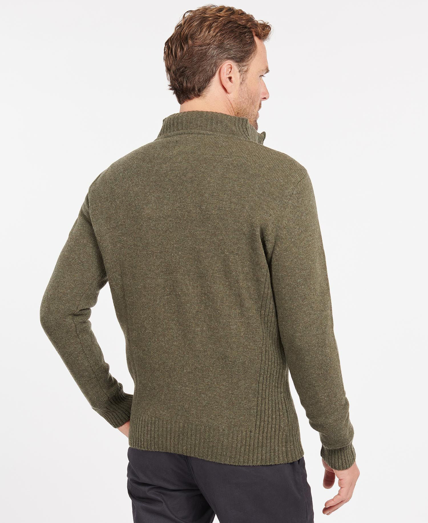 Barbour Nelson Essential Half Zip Knitted Jumper - Felpa - Uomo | Hardloop
