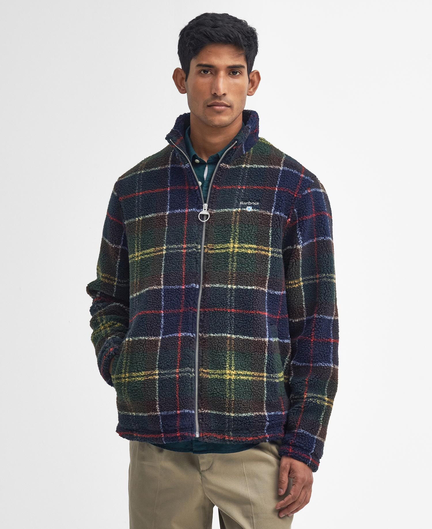 Barbour Tartan Fleece Zip Through - Camisa - Hombre | Hardloop