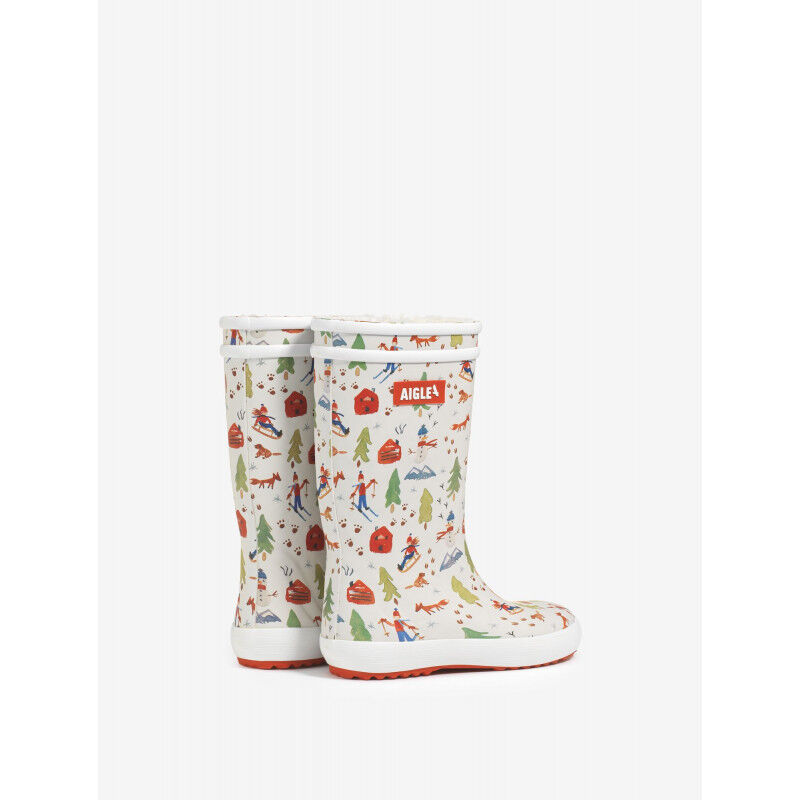 Aigle Lolly Pop Fur Print - Stivali da pioggia - Bambino
