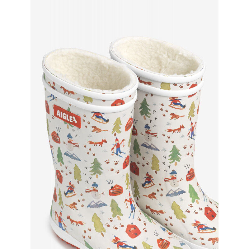 Aigle Lolly Pop Fur Print - Botas de agua - Niños