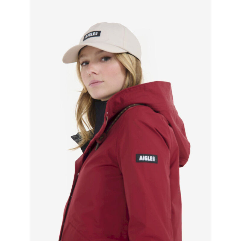 Aigle MTD Mid Length Hooded Parka - Regenjas - Dames | Hardloop