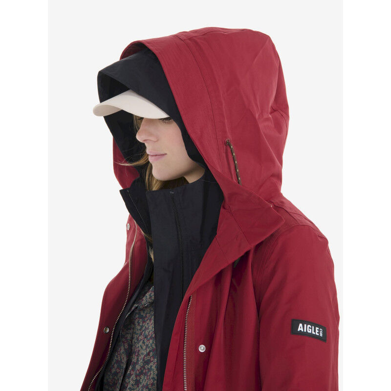 Aigle MTD Mid Length Hooded Parka - Waterproof jacket - Women's | Hardloop