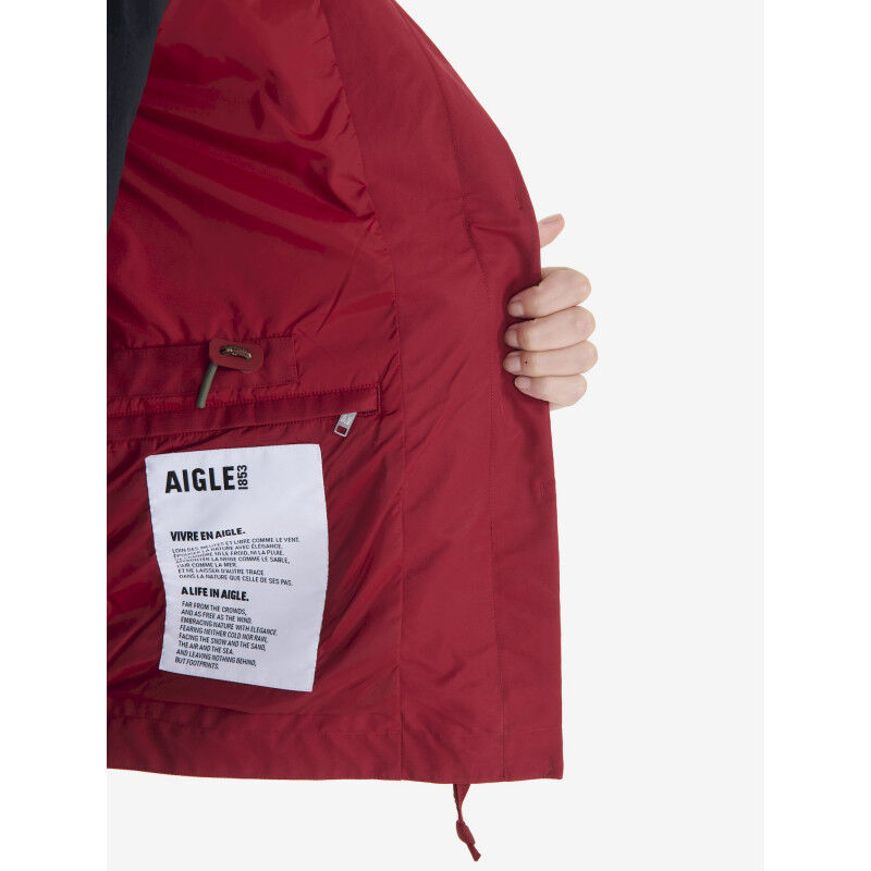 Aigle MTD Mid Length Hooded Parka - Regenjas - Dames | Hardloop