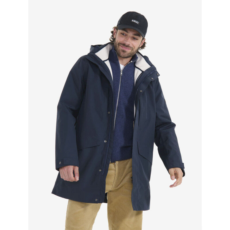 [美品]AIGLE GORE-TEX MOUNTAIN PARKER Aigle Long Hooded Gore-Tex 2L Parka Avocado Parkas : Snowleader