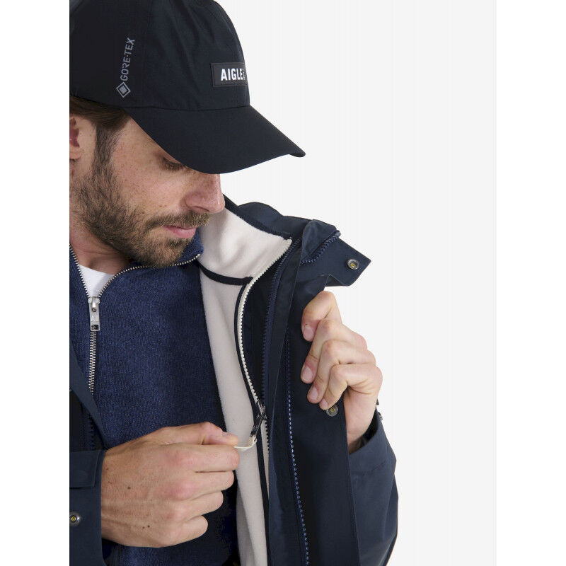 Aigle Parka Longue Gore-Tex 2 Couches Capuche - Kurtka zimowa meska | Hardloop