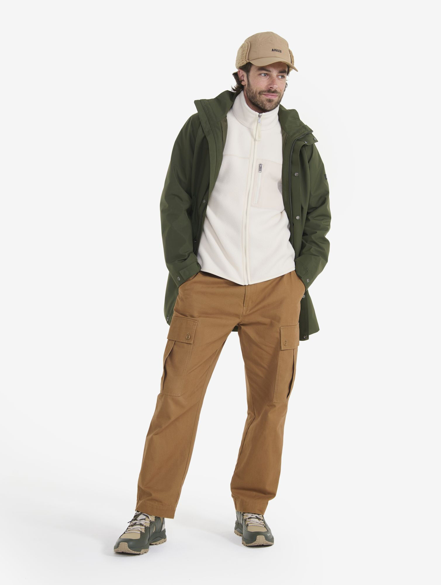Aigle Parka Longue Gore-Tex 2 Couches Capuche - Kurtka zimowa meska | Hardloop