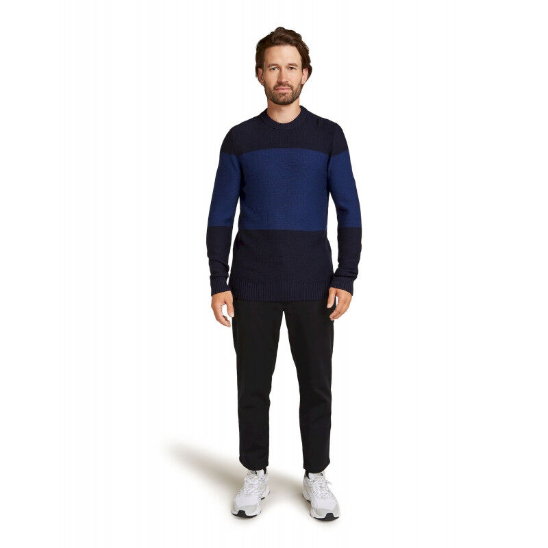 Icebreaker Men's Waypoint Crew offers Sweater XL Blue Merino Wool Pullover.