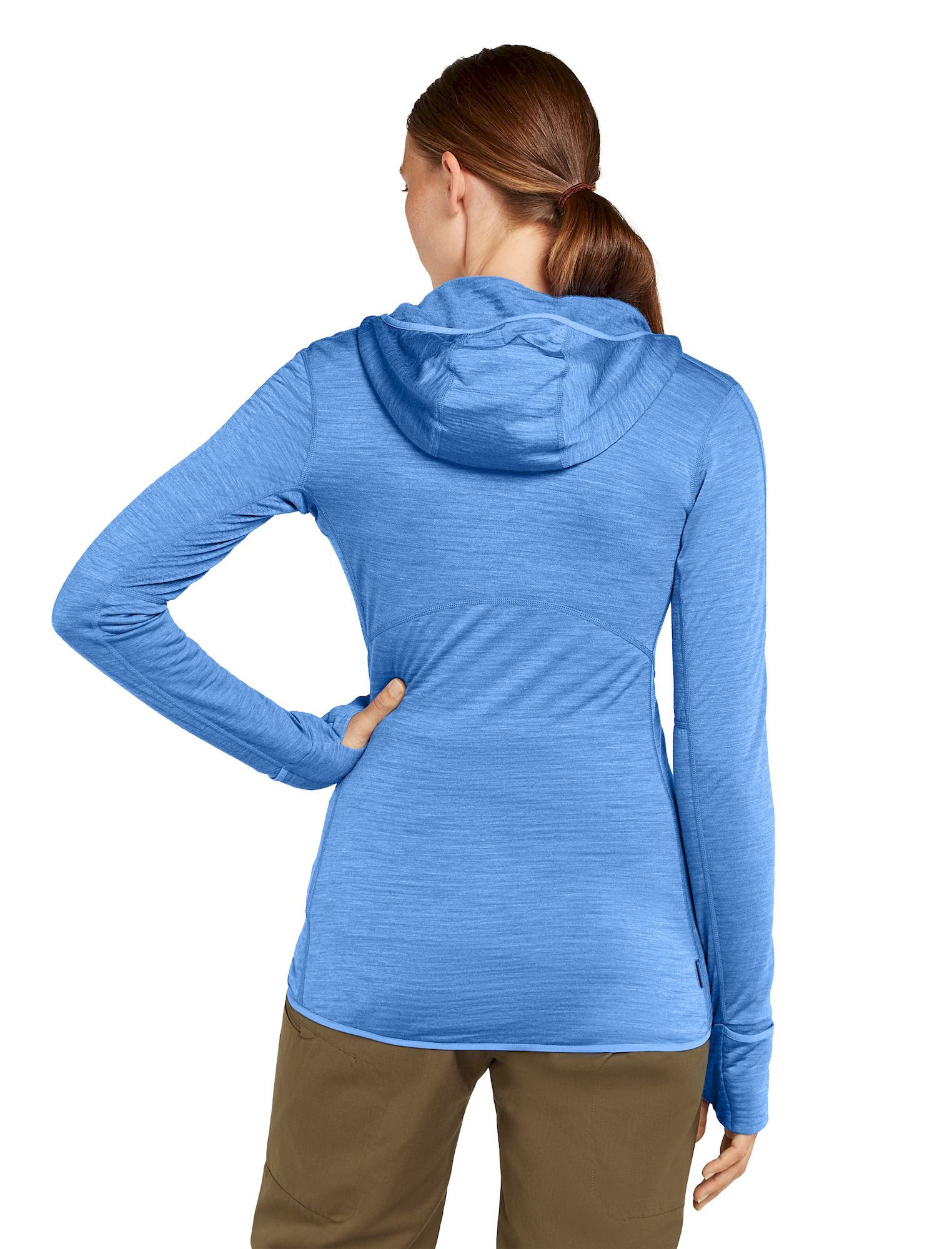 icebreaker 200 RealFleece Descender LS Zip Hoodie - Polar z wełny Merino® damski | Hardloop