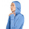 icebreaker 200 RealFleece Descender LS Zip Hoodie - Polar z wełny Merino® damski | Hardloop