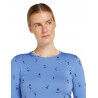 icebreaker 200 Oasis LS Crewe Ski Day - Maglia in lana merino - Donna | Hardloop