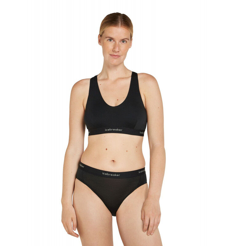 Sous-vêtement Icebreaker Womens 200 Oasis LS Crewe Black