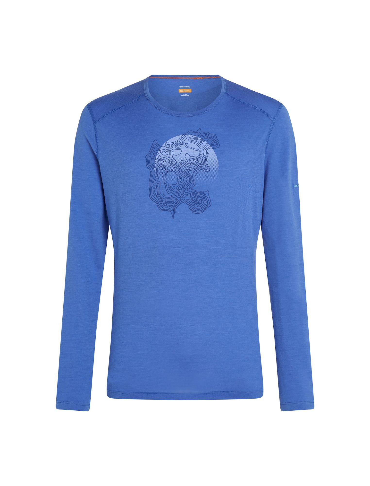 icebreaker 200 Oasis LS Crewe Ruapehu Round - Maglia in lana merino - Uomo | Hardloop