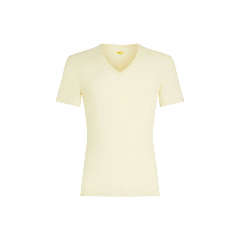Icebreaker Anatomica Short Sleeve col V en Mérinos - Merinotröja Herr I Hardloop