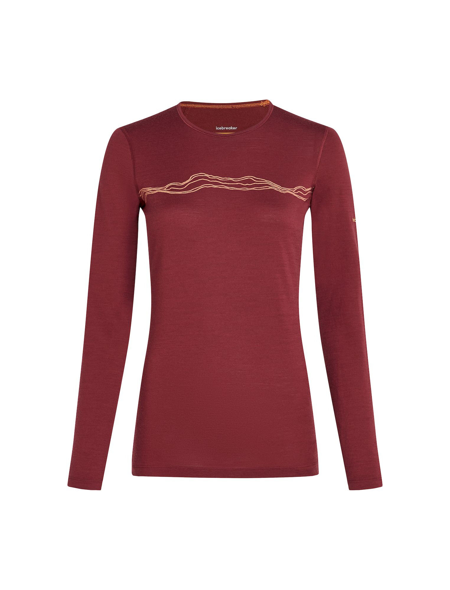 icebreaker 200 Oasis LS Crewe Mountain Pulse - Jersey de lana merino - Mujer | Hardloop