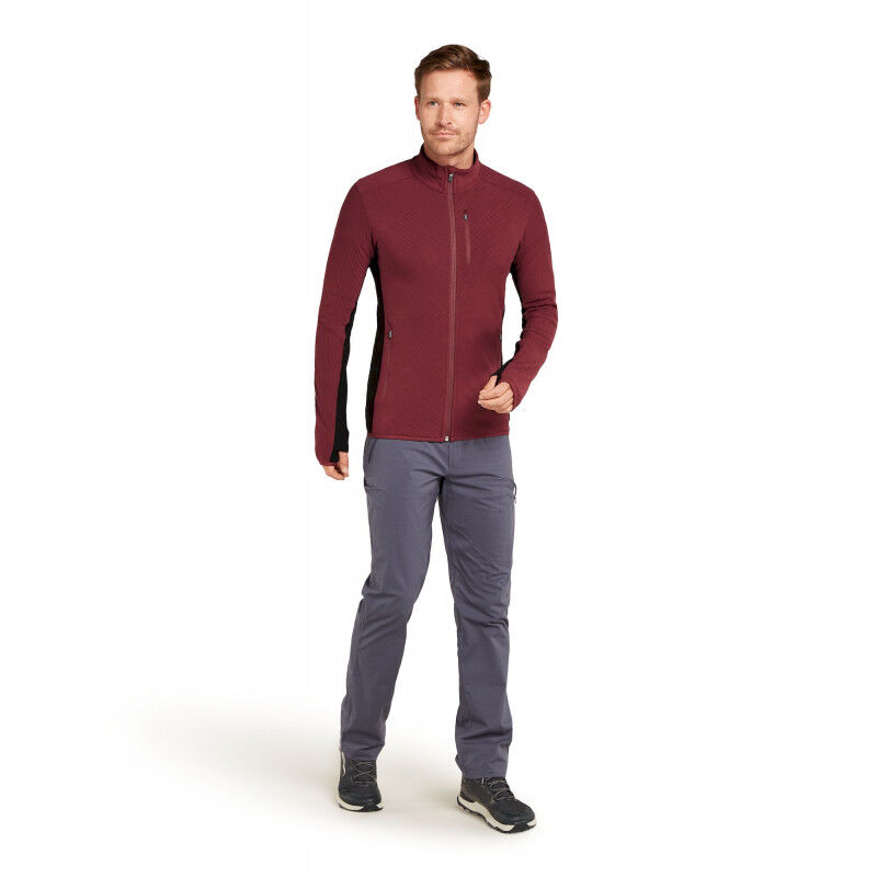 icebreaker Descender LS Zip - Merino Fleecejacka - Herr | Hardloop