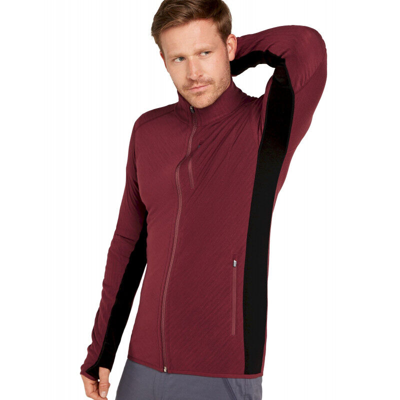 icebreaker Descender LS Zip - Forro polar de lana merina - Hombre | Hardloop