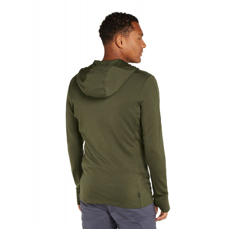 icebreaker 260 Quantum IV LS Zip Hoodie - Polar z wełny Merino