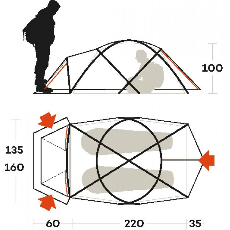 Ferrino Snowbound 2 - Tent | Hardloop