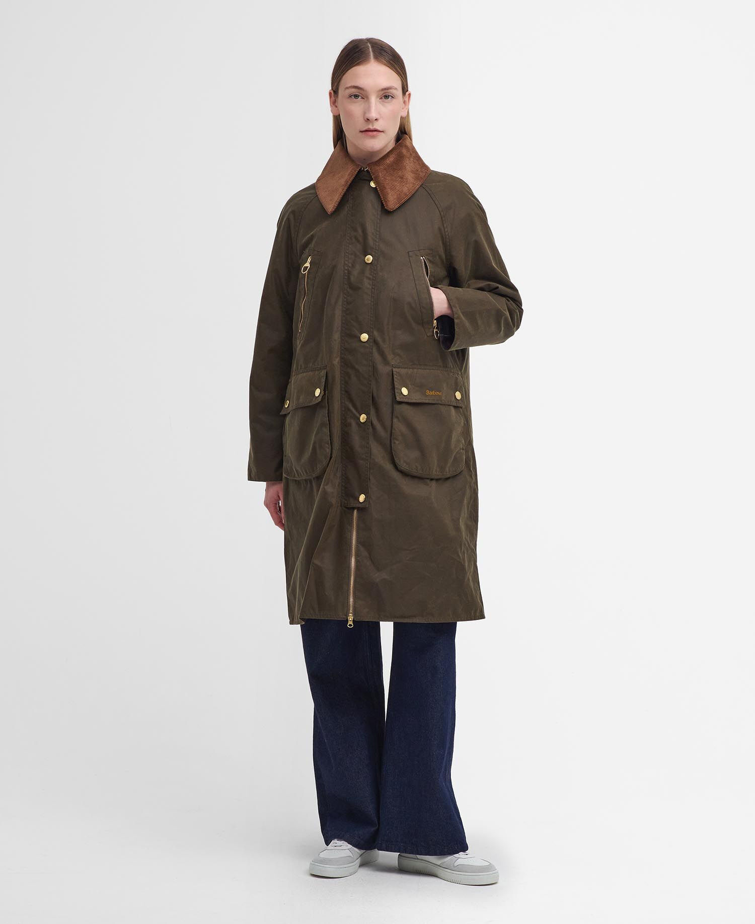 Barbour Ebberston Waxed Jacket - Abrigo - Mujer | Hardloop