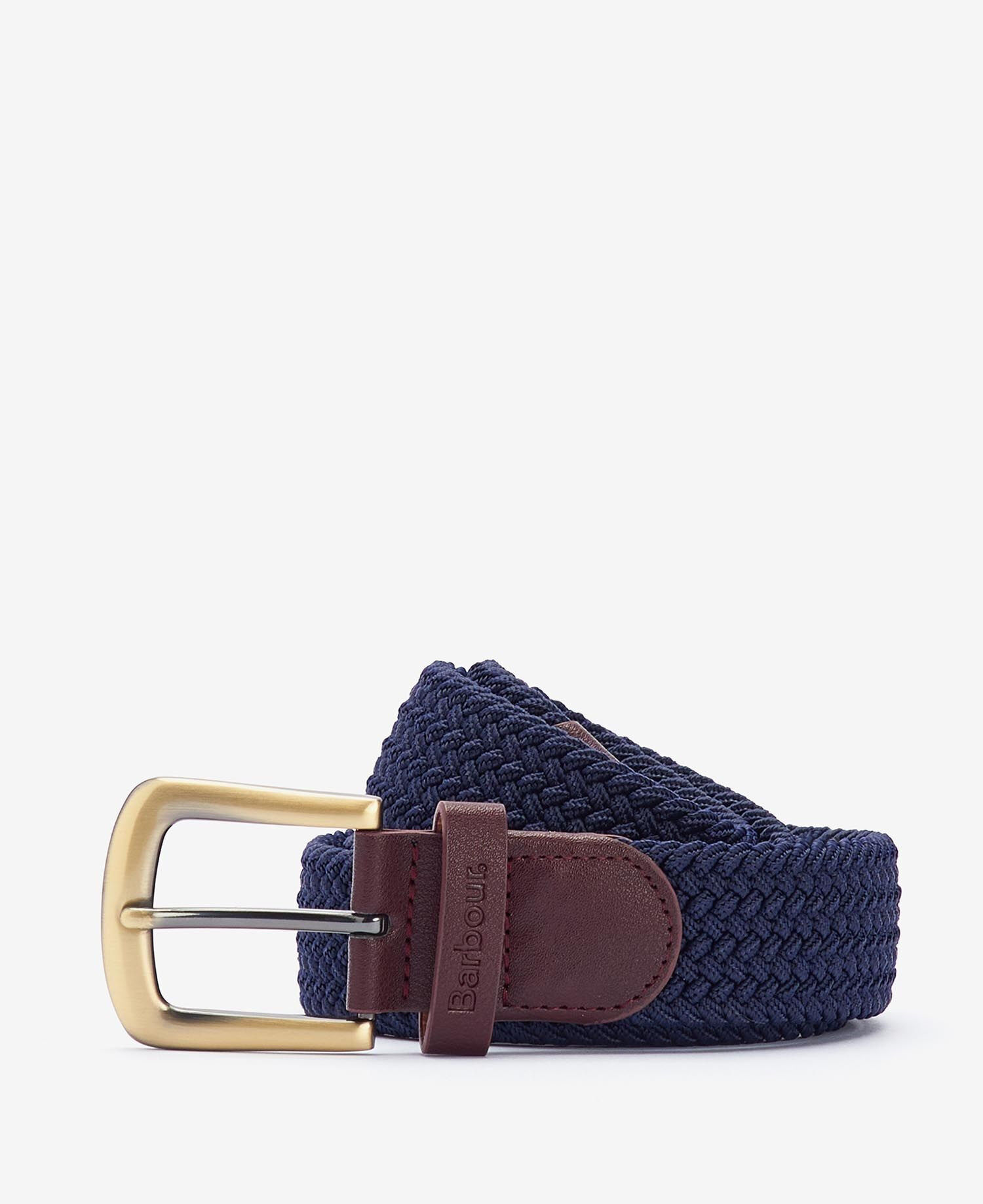 Barbour Stretch Webbing Leather Belt - Belt - Men's | Hardloop