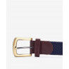 Barbour Stretch Webbing Leather Belt - Pasek męski | Hardloop