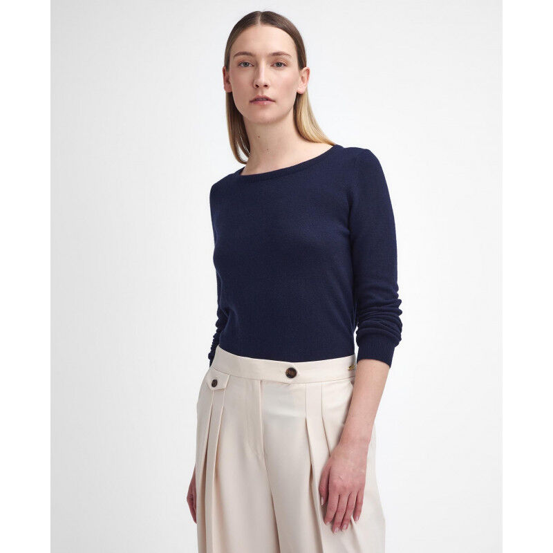 Barbour Pendle Crew Knitted Jumper - Sweter z wełny Merino® damski | Hardloop