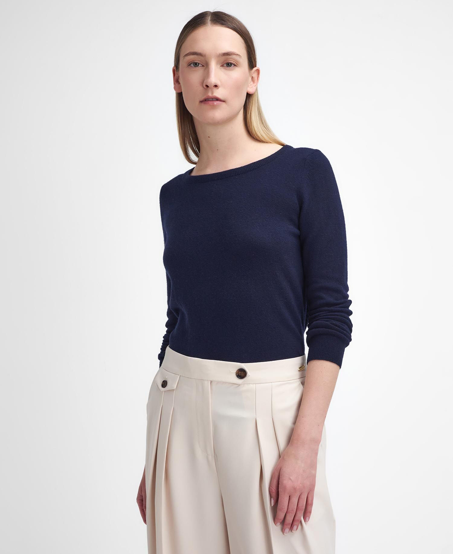 Barbour Pendle Crew Knitted Jumper - Pull en laine mérinos femme | Hardloop