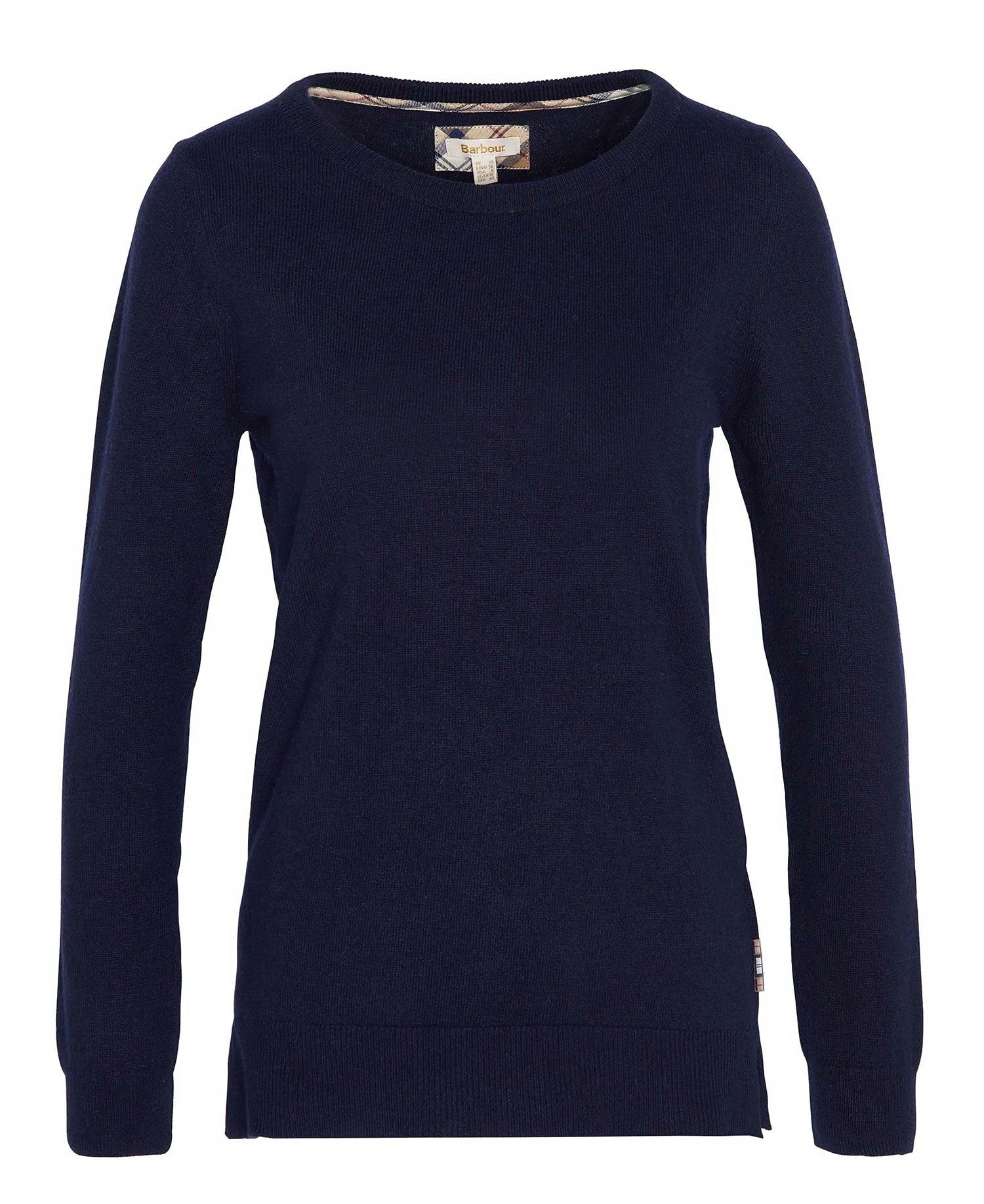 Barbour Pendle Crew Knitted Jumper - Sweter z wełny Merino® damski | Hardloop