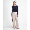 Barbour Pendle Crew Knitted Jumper - Pullover in lana merino - Donna | Hardloop