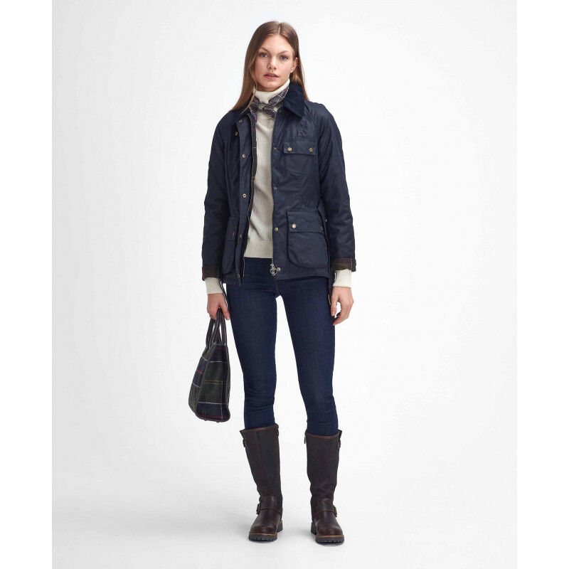 Barbour Solway Zipper Wax Jacket - Abrigo - Mujer | Hardloop