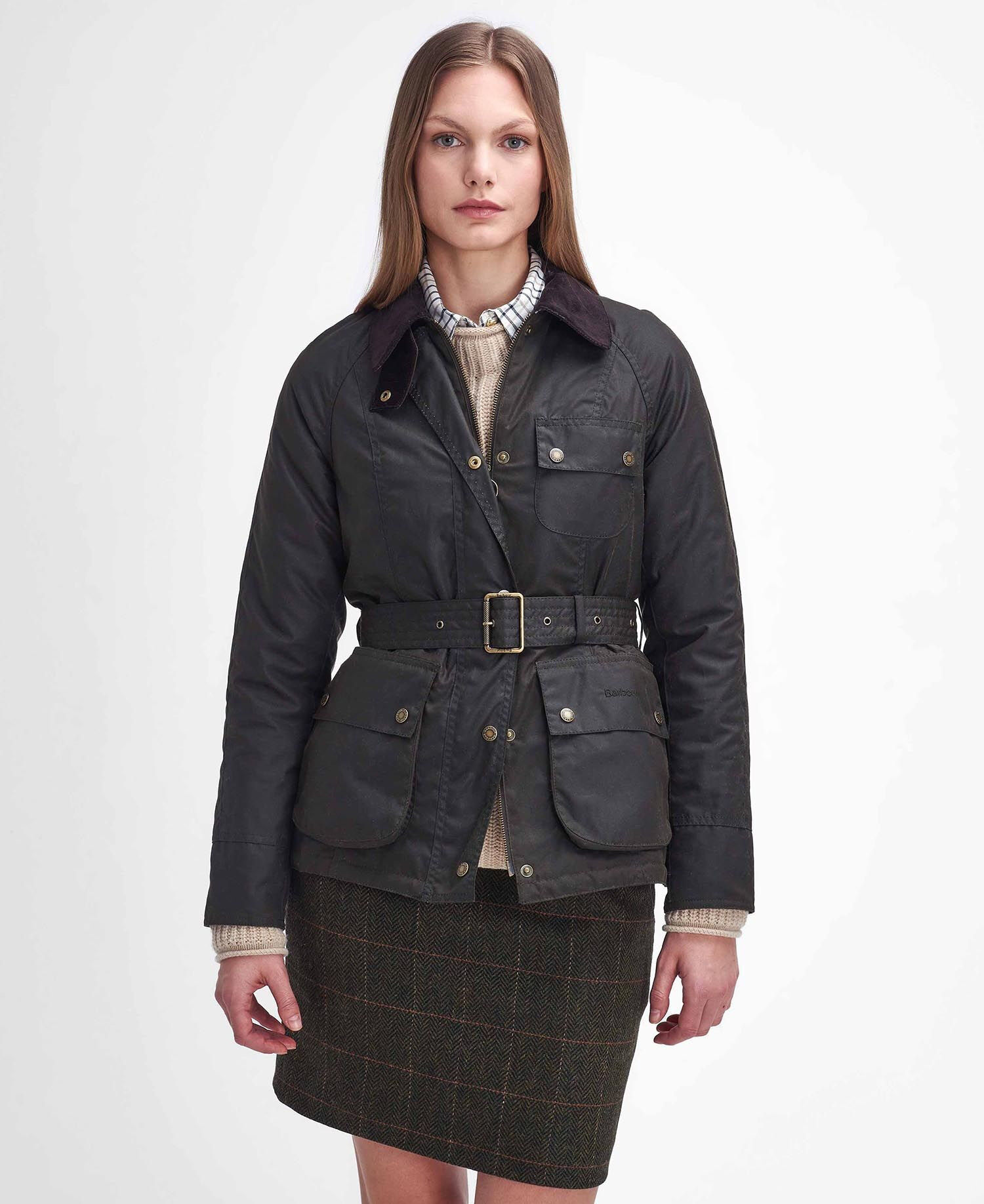 Barbour Solway Zipper Wax Jacket - Abrigo - Mujer | Hardloop