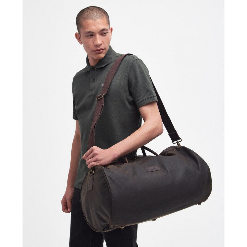 Barbour wax holdall duffel sale