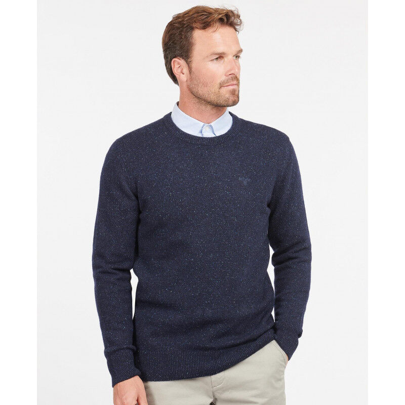Barbour Essential Tisbury Crew Neck Sweatshirt - Pull en laine mérinos homme | Hardloop