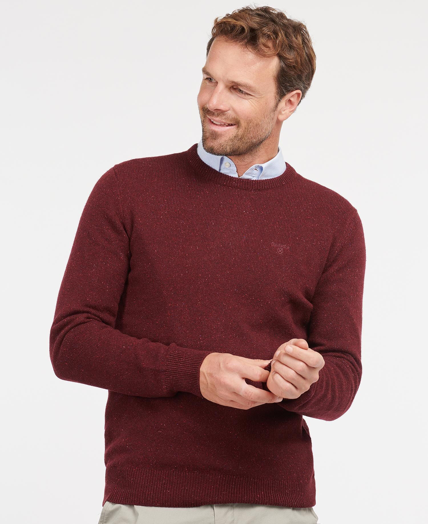 Barbour Essential Tisbury Crew Neck Sweatshirt - Jerséis de lana merina - Hombre | Hardloop