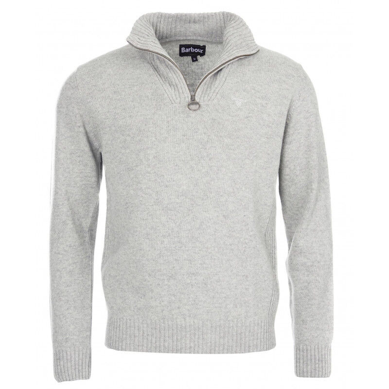 Barbour Essential Lambswool Half Zip Knitted Jumper Merinopullover Herren Hardloop