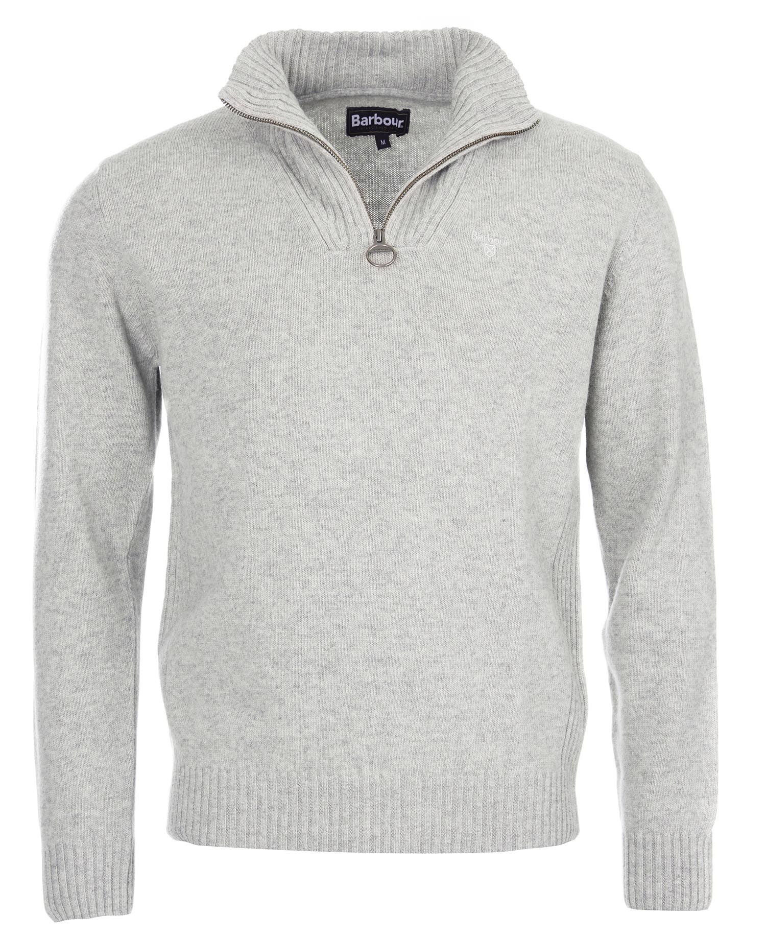 Barbour Essential Lambswool Half Zip Knitted Jumper - Pull en laine mérinos homme | Hardloop