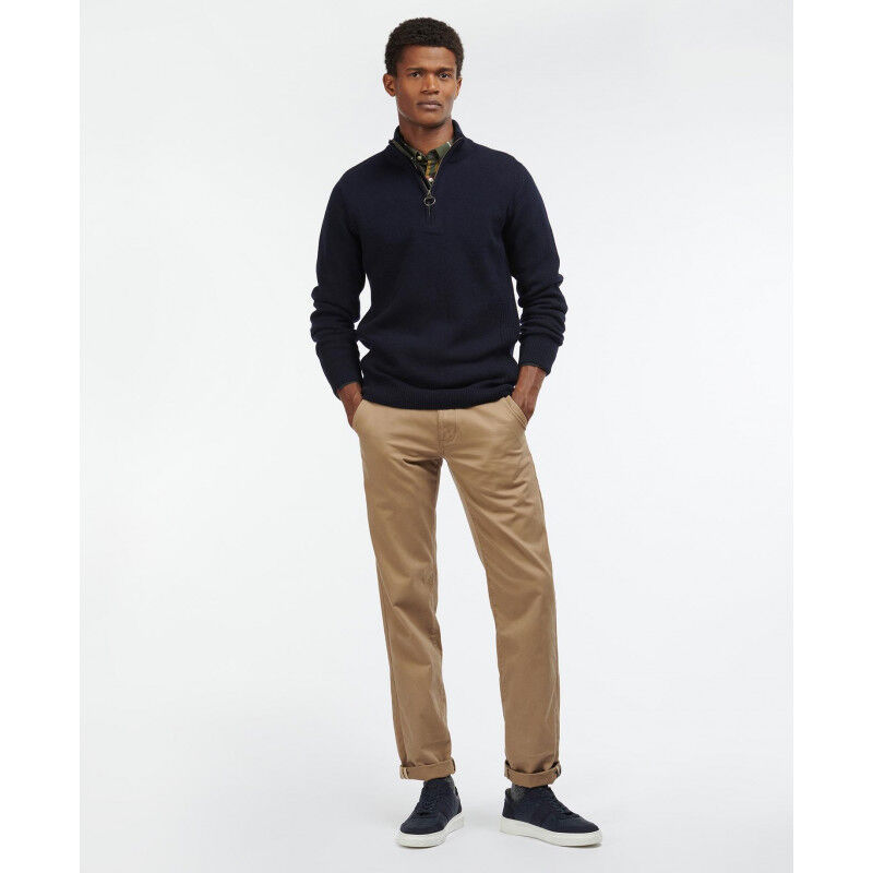 Barbour Holden Half Zip Knitted Jumper - Pull en laine mérinos homme | Hardloop