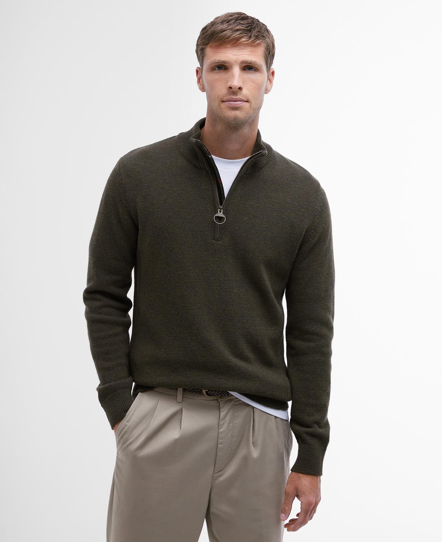 Barbour Holden Half Zip Knitted Jumper - Jerséis de lana merina - Hombre | Hardloop